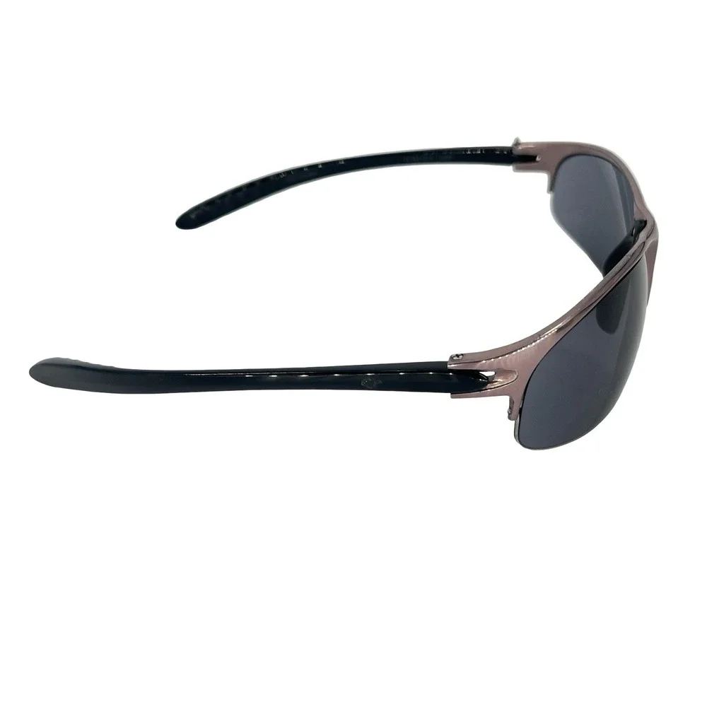 Dockers Men's Wraparound Sport Sunglasses Gray Lens Gunmetal Semi-Rimless